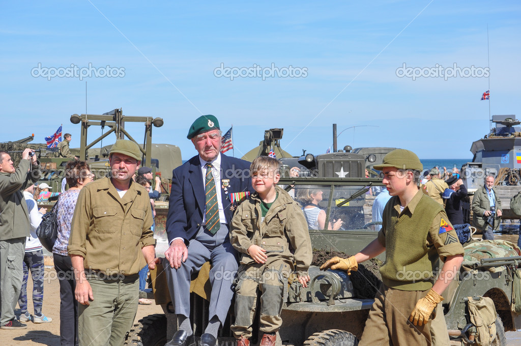 DDay celebrations in Arromanches Stock Editorial Photo © scrisman