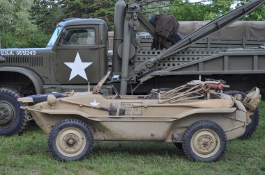 D günü kutlamaları Saint Mere kilise Fransa