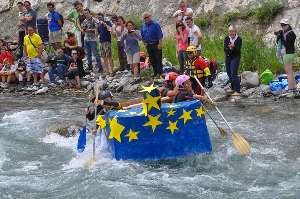 Karton hızlı yarış — Stok fotoğraf