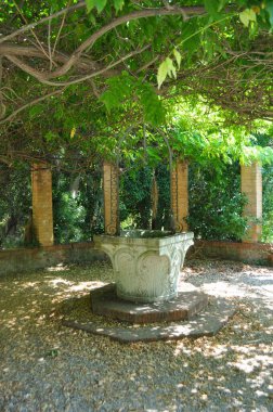 VENTIMIGLIA, ITALY - CIRCA AĞUSTOS 2020: Mortola 'daki Hanbury Botanik Bahçeleri