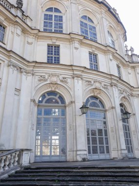 NICHELINO, İtalya - CIRCA HAZİRAN 2021: Palazzina di caccia di Stupinigi (Stupinigi 'nin Av Evi tercümesi) kraliyet av kulübesi