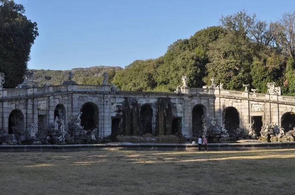 Caserta Itálie Circa August 2020 Královské Palácové Zahrady Kašny — Stock fotografie