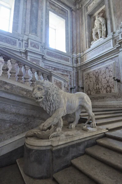 Caserta Italia Circa Agosto 2020 Palacio Real Aka Reggia Vista —  Fotos de Stock