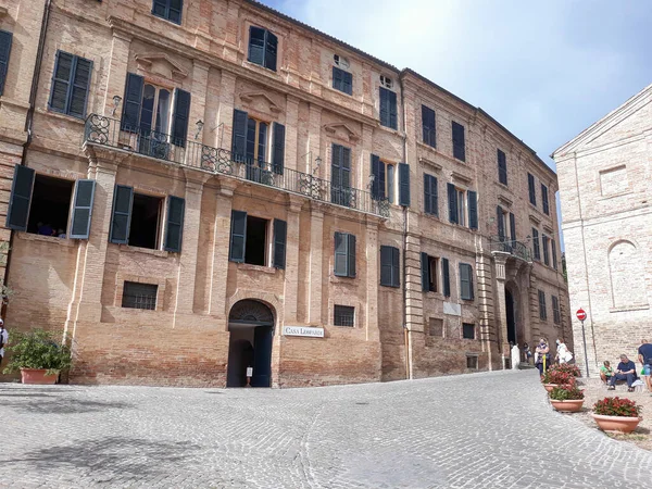Recanati Italy Circa August 2020 Casa Leopardi Home Poet Giacomo — 图库照片
