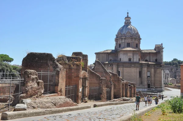 Rome Italie Circa Août 2020 Ruines Forum Romain Aka Foro — Photo