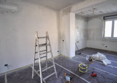 İnşaat işleri için inşaat alanı.