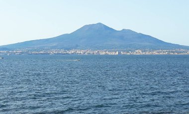 Napoli, İtalya 'daki Vezüv Dağı volkan dağı