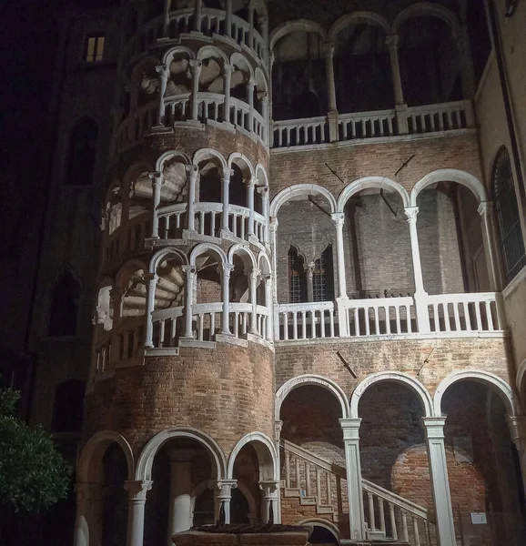 Escalier Colimaçon Palazzo Contarini Del Bovolo Venise Italie — Photo