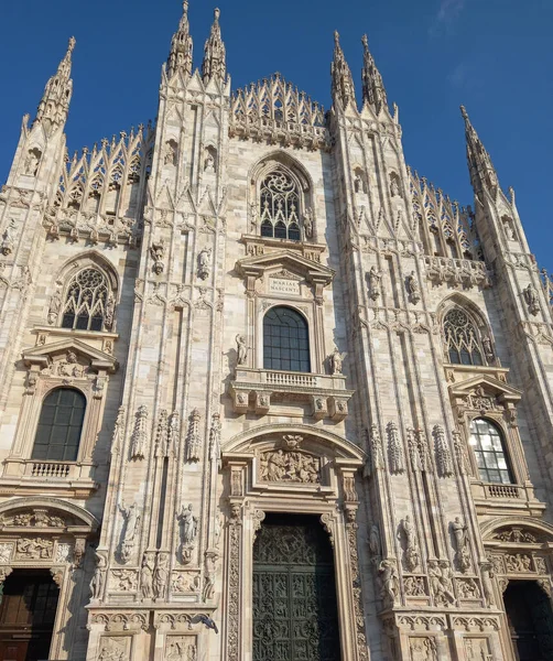 Duomo Milano Vertaling Milaan Kathedraal Gotische Kerk Milaan Italië — Stockfoto