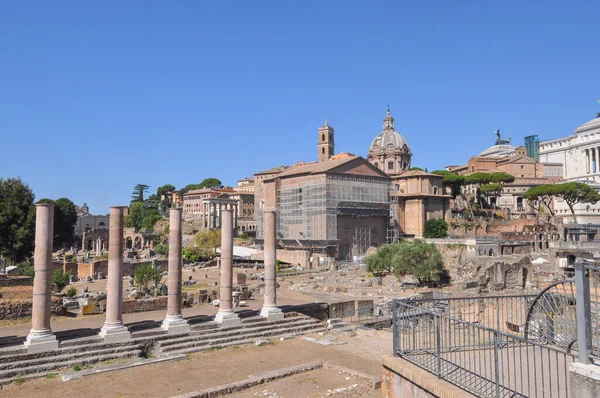 Ruines Forum Romain Aka Foro Romano Rome Italie — Photo