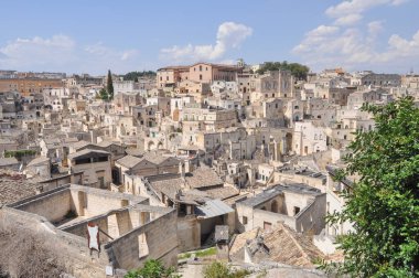 Sassi di Matera antik mağara evleri Matera, İtalya