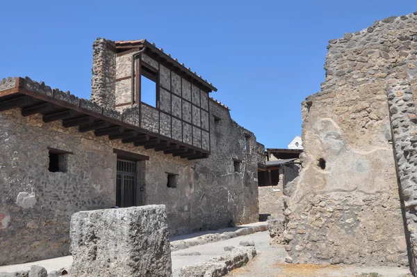 Rovine Del Sito Archeologico Dell Antica Città Romana Pompei Sepolte — Foto Stock