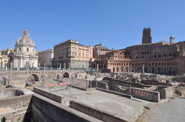 Kalıntıları Roma Forumu Aka Foro Romano Roma Talya — Stok fotoğraf