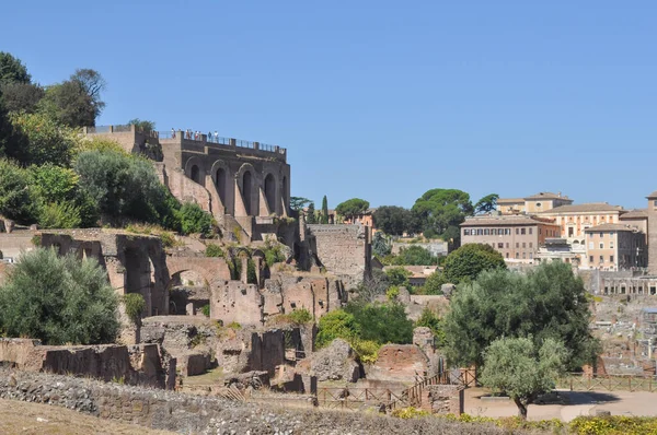 Руины Римского Форума Известного Foro Romano Риме Италия — стоковое фото