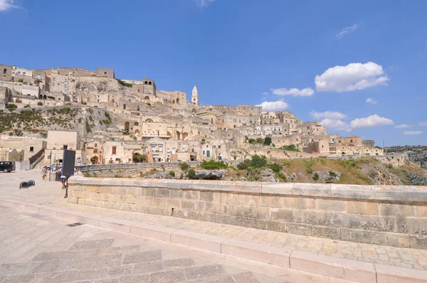 Matera Olaszország Circa August 2020 Sassi Matera Ősi Barlanglakások — Stock Fotó