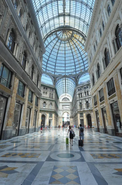 Naples Itália Circa Agosto 2020 Galleria Umberto Galeria Compras — Fotografia de Stock