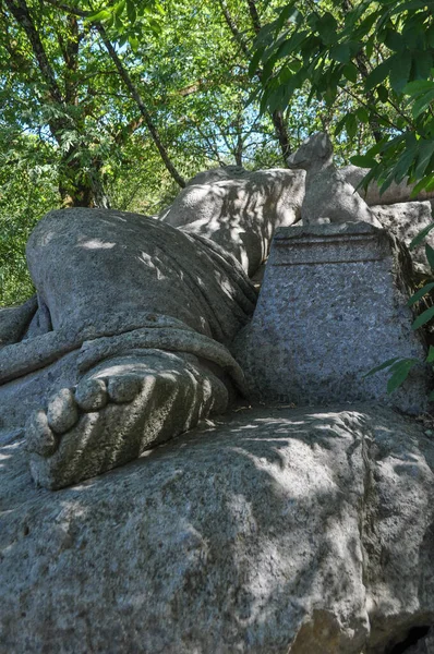 Sacred Grove Aka Park Monsters Built Circa 16Th Century Bomarzo — Stock Photo, Image