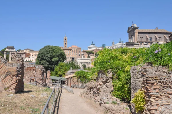 Ruiny Římského Fóra Aka Foro Romano Římě Itálie — Stock fotografie