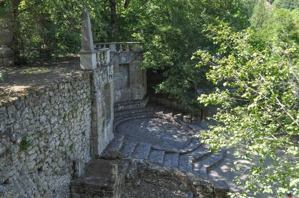 Sacro Grove Aka Parco Dei Mostri Costruito Intorno Xvi Secolo — Foto Stock