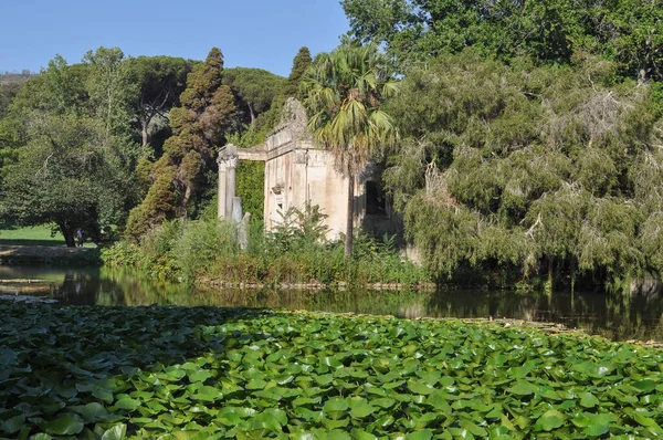 Englischer Garten Königlichen Palast Alias Reggia Caserta Italien — Stockfoto