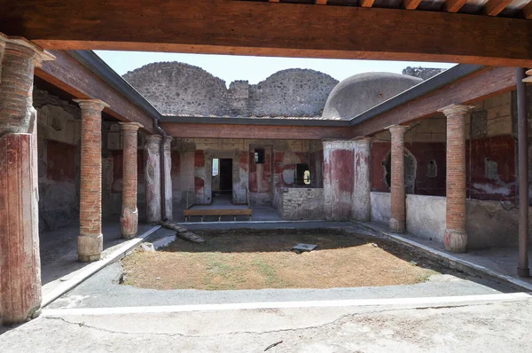 Ruinen Der Archäologischen Stätte Der Antiken Römischen Stadt Pompeji Die — Stockfoto