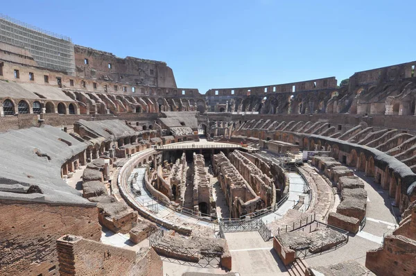 Roma Itália Circa Agosto 2020 Coliseu Colosseo Aka Coliseu — Fotografia de Stock