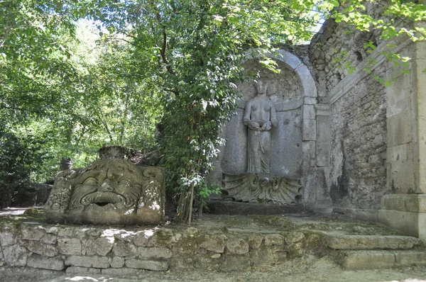 Sacred Grove Aka Park Monsters Built Circa 16Th Century Bomarzo — Stock Photo, Image