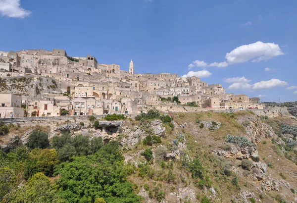 Sassi Matera Ancient Cave Dwellings Matera Italy — Stock Photo, Image