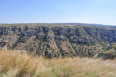 Sassi di Matera antik mağara evleri Matera, İtalya