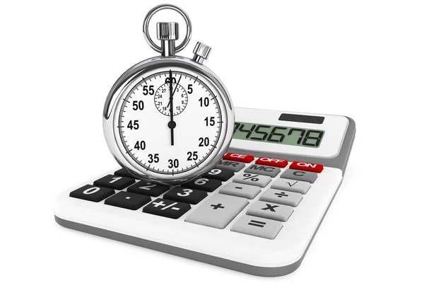 Calculator and StopWatch — Stock Photo, Image