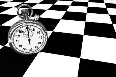 gümüş modern kronometre