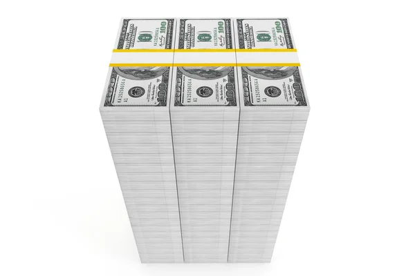 One hundred dollars stack — Stock Photo, Image