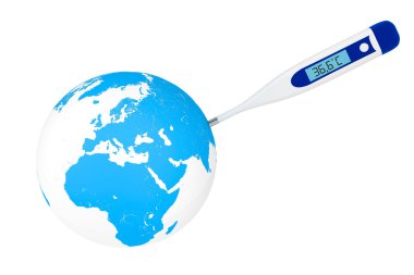 Dünya ile tıbbi dijital termometre