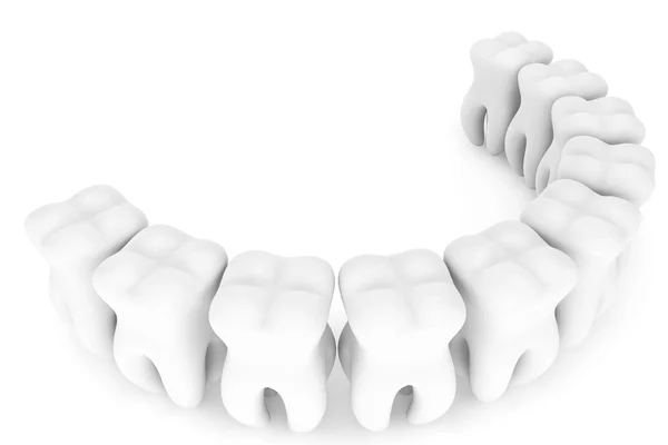 Extrémní closeup zub — Stock fotografie