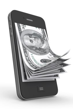 para içinde hareket eden telefon