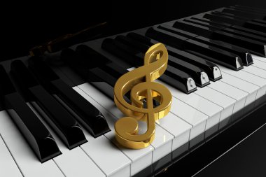 closeup piyano tuşları