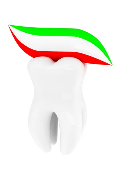 Δόντι και οδοντόκρεμα — Φωτογραφία Αρχείου