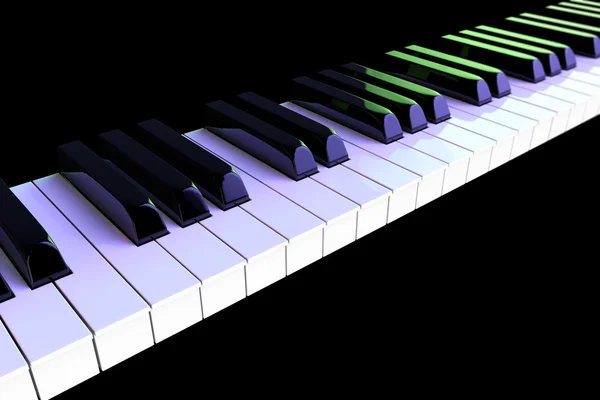 Closeup Piano keys — Stock Photo, Image