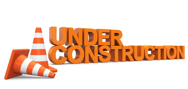 Under construction sign — Stock Photo, Image