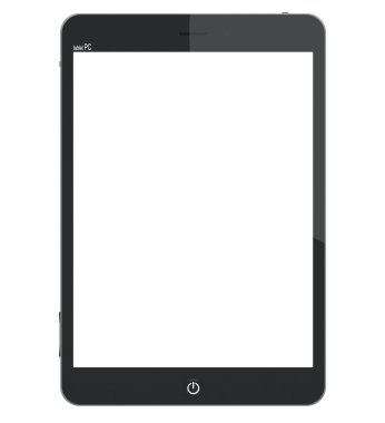 Boş ekranlı Tablet pc bilgisayarı