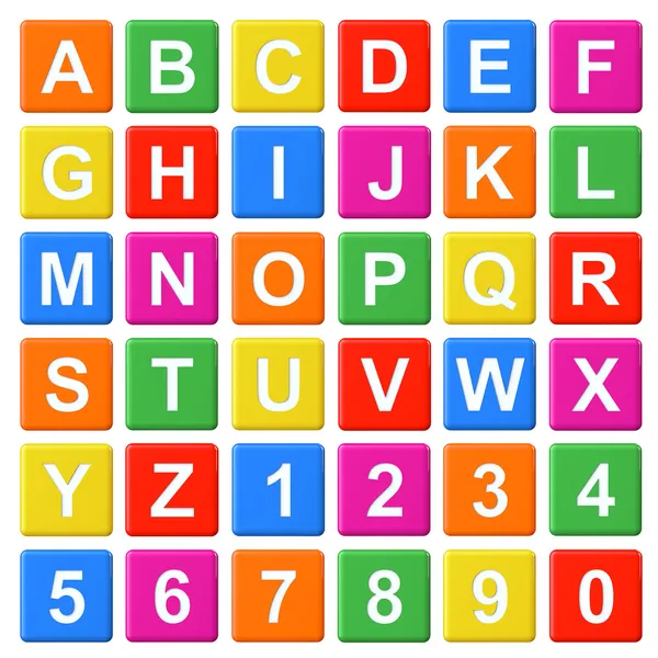 Alphabet bebek blokları — Stok fotoğraf