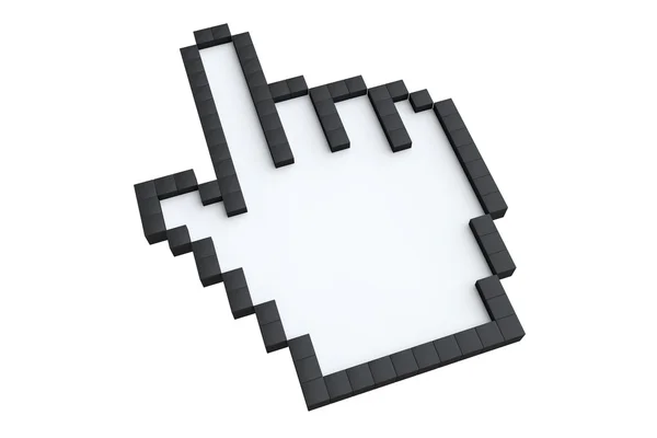 Pixelated hand — Stock Photo, Image