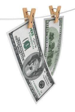 bir ip üzerinde para