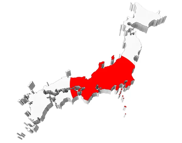 日本の地図 — ストック写真