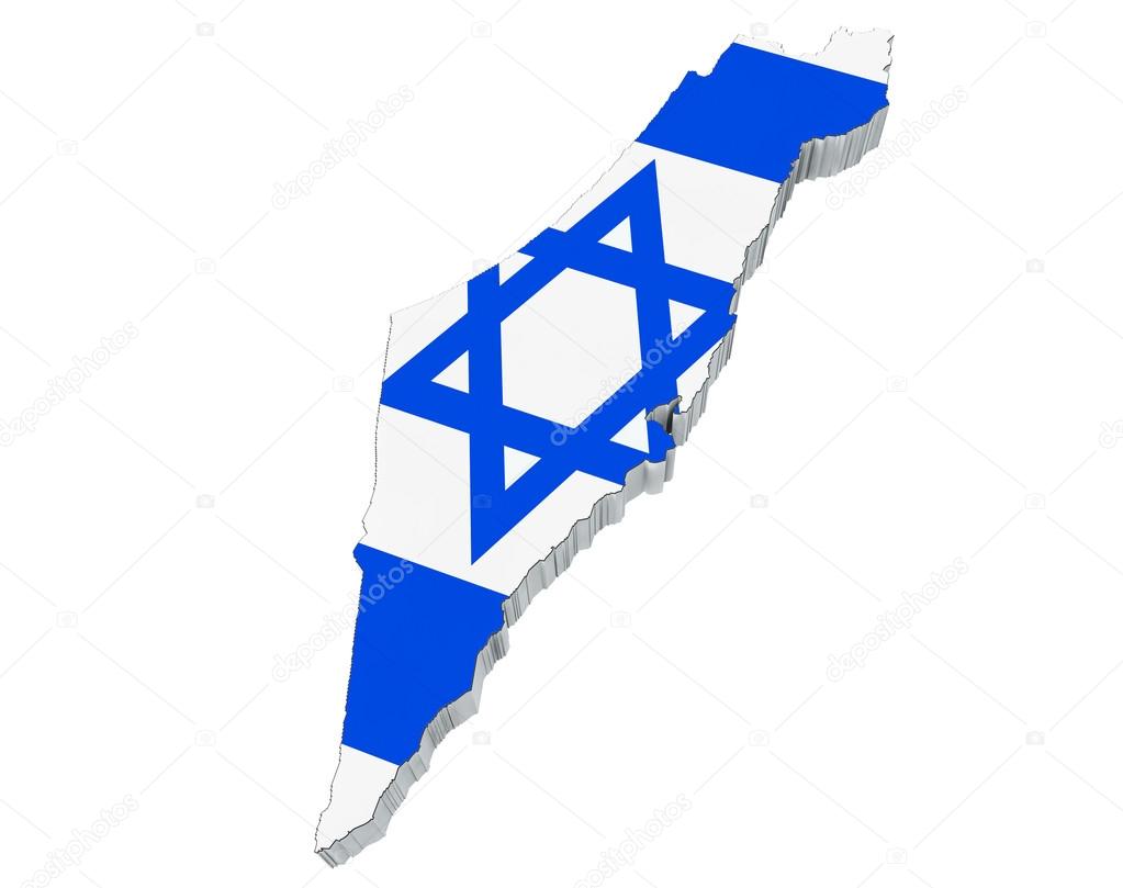 Map of Israel Stock Photo by ©doomu 19506945