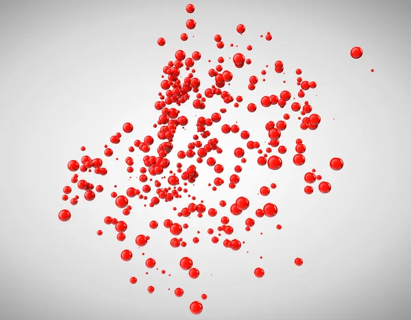 Kırmızı soyut küreler — Stok fotoğraf