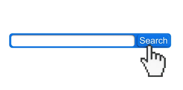 Browser mit Suchtaste — Stockfoto