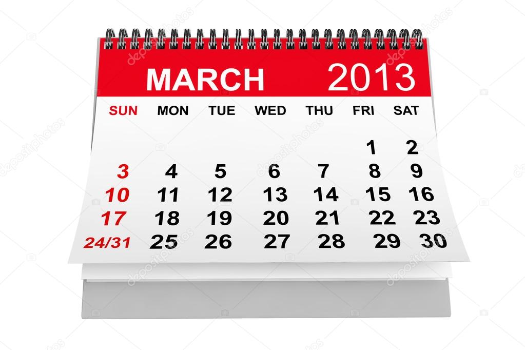 Calendar March 2013