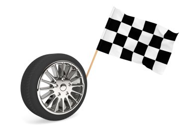 bayrak yarışı ile tekerlek