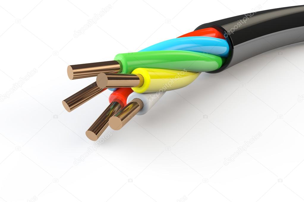 Electrical cable with wires